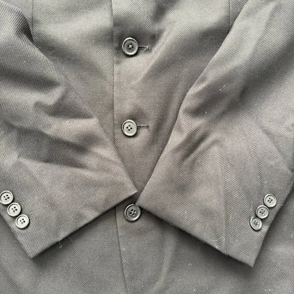 GIVENCHY Wool Jacket Black 40R Rare Vintage 80s